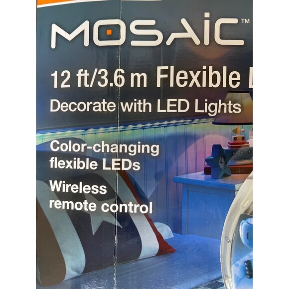 NEW Sylvania 12 ft. LED Flexible Multi Color Light Kit Wireless Remote Control - Picture 3 of 12